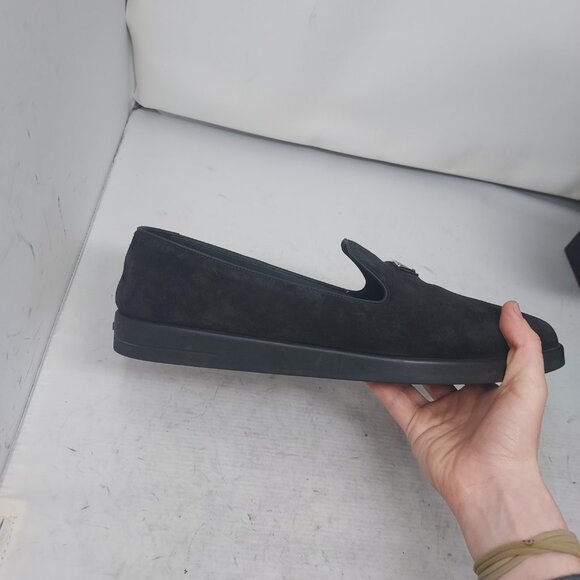 Prada Logo Black Mens Suede Loafer Size UK 11 /US 12 MENS Comes with box and dus - Picture 7 of 10